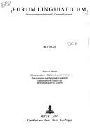 Cover for Mehrsprachigkeit, Möglichkeiten und Grenzen