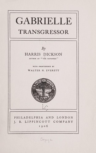 Cover for Gabrielle, transgressor