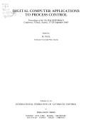 Cover for Digital computer applications to process control