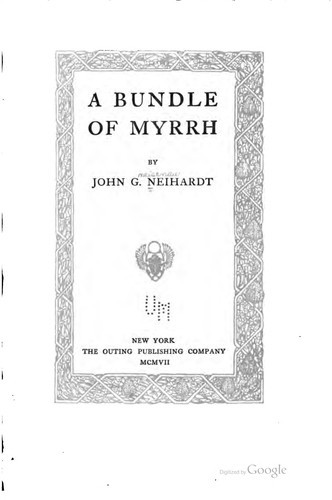 Cover for A bundle of myrrh