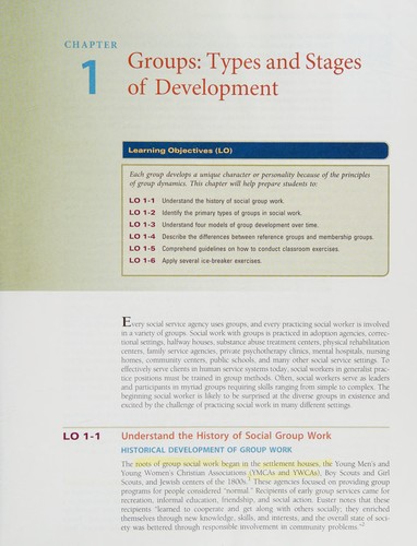Cover for Social work with groups