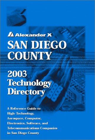 Cover for San Diego County 2003 Technology Directory
