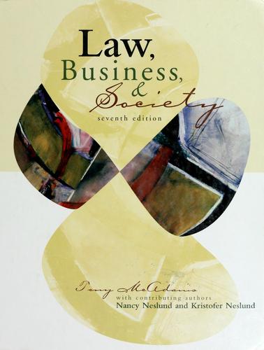 Cover for Law, business, and society