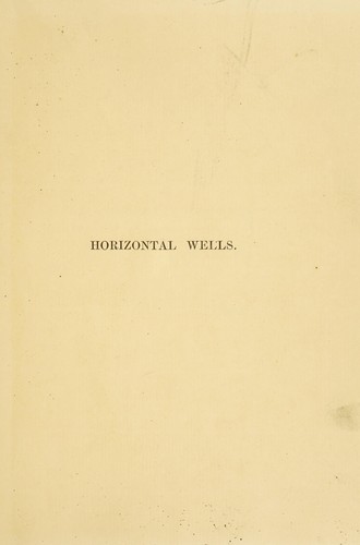 Cover for Horizontal wells