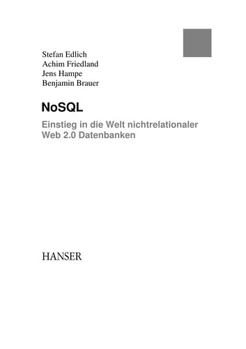 Cover for NoSQL