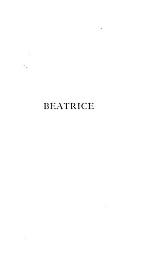 Cover for Beatrice nella vita e nella poesia del secolo XIII