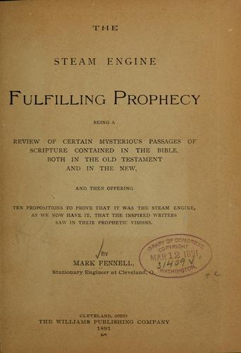 Cover for The steam engine fulfilling prophecy...