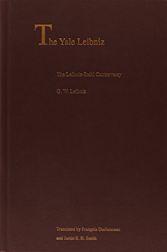 Cover for The Leibniz-Stahl Controversy