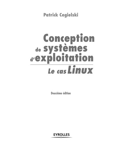 Cover for Conception de systèmes d'exploitation