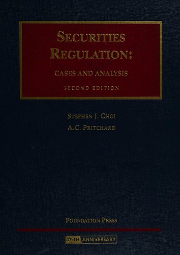 Cover for Securities regulation