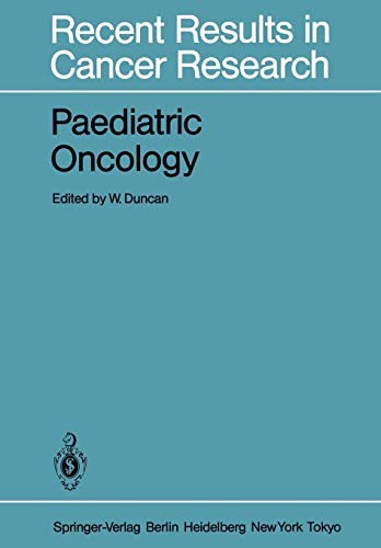 Cover for Paediatric Oncology