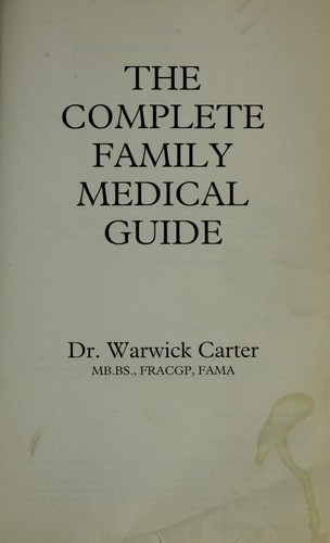 Cover for The Complete Family Medical Guide