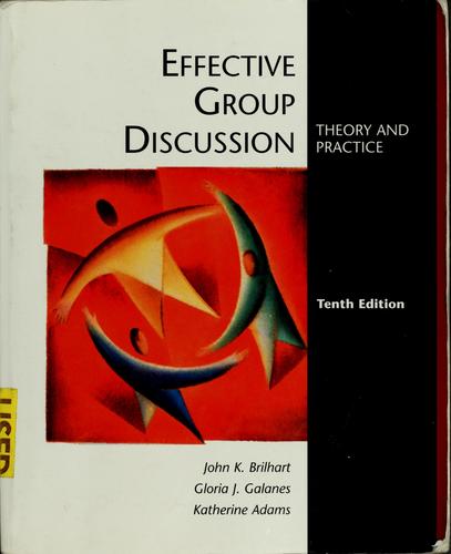 Cover for Effective group discussion