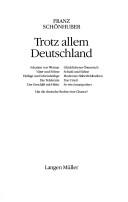 Cover for Trotz allem Deutschland