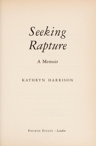 Cover for Seeking rapture