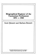 Cover for Biographical register of the Tasmanian Parliament, 1851-1960