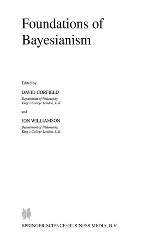 Cover for Foundations of Bayesianism