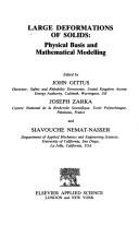 Cover for Large Deformations of Solids