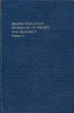 Cover for Higher Education: Handbook of Theory and Research/Volume 1
