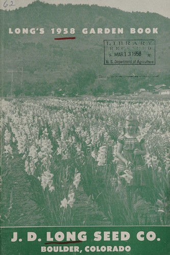Cover for Long's 1958 garden book