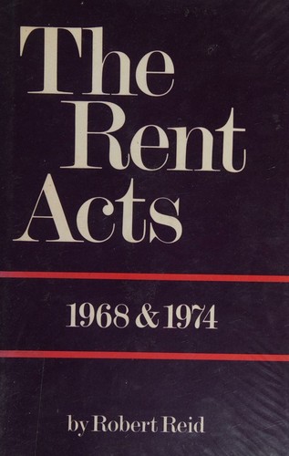 Cover for The Rent Acts 1968 & 1974