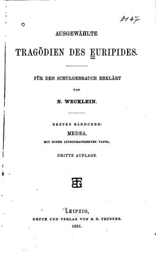 Cover for Ausgewählte Tragödien