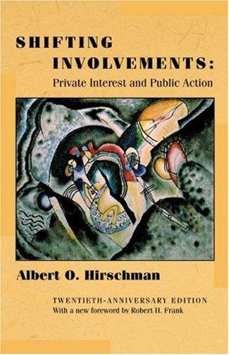 Cover for Shifting involvements : private interest and public action