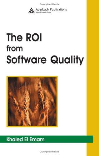 Cover for The ROI from software quality