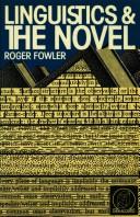 Cover for Linguistics and the novel