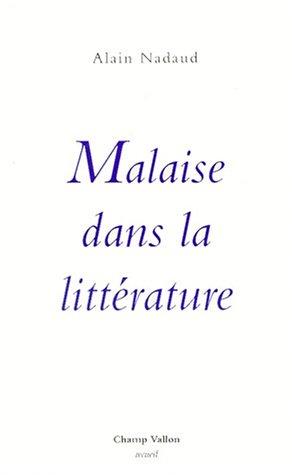 Cover for Malaise dans la littérature