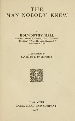 Cover for man nobody knew