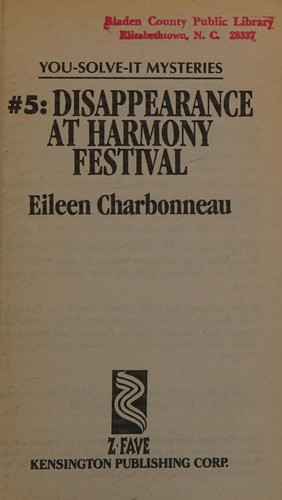 Cover for Disappearance at Harmony Festival (You-Solve-It-Mysteries #5)