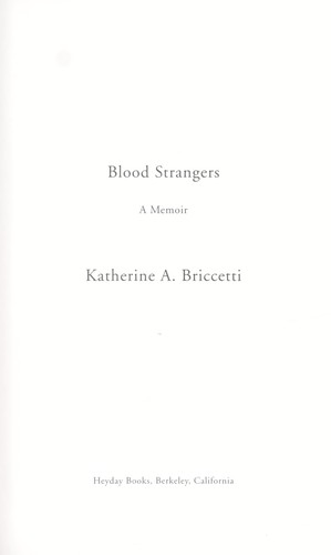 Cover for Blood strangers