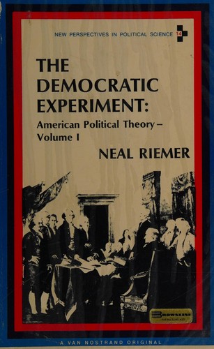 Cover for American political theory.