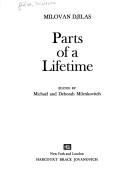 Cover for Parts of a lifetime