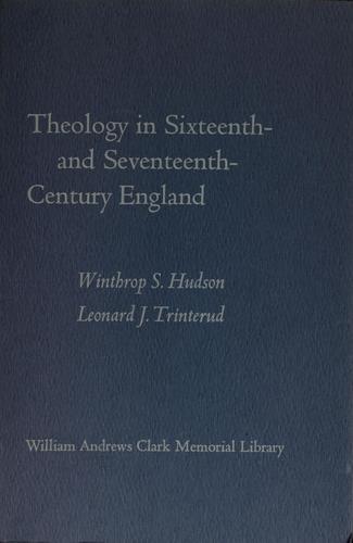 Cover for Theology in sixteenth- and seventeenth-century England