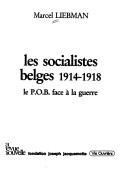 Cover for Les socialistes belges, 1914-1918