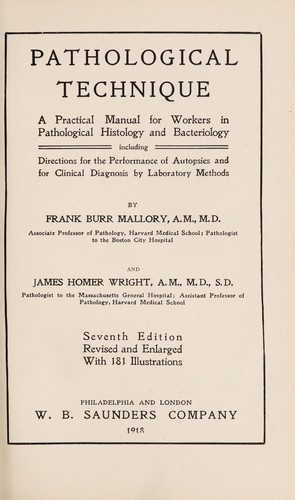 Cover for Pathological technique