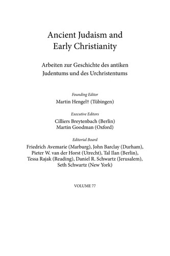 Cover for Studies in the archaeology and history of Caesarea Maritima