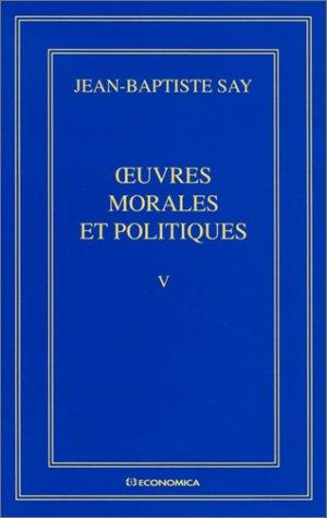 Cover for Uvres Morales Et Politiques