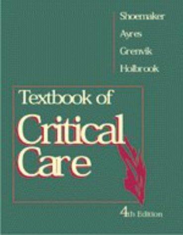 Cover for Textbook of critical care