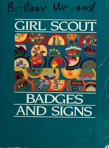 Cover for Girl Scout badges and signs.