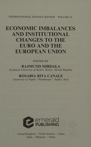 Cover for Economic Imbalances and Institutional Changes to the Euro and the European Union