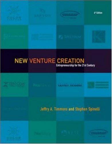 Cover for New Venture Creation