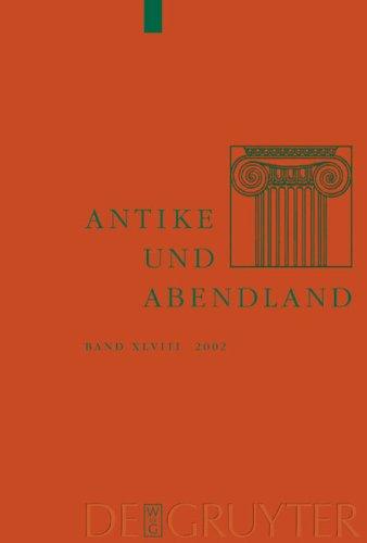 Cover for Antike Und Abendland