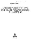 Cover for Marieluise Fleisser (1901-1974) et le théâtre populaire critique en Allemagne