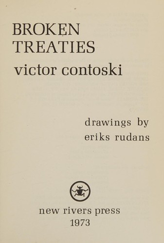 Cover for Broken treaties.