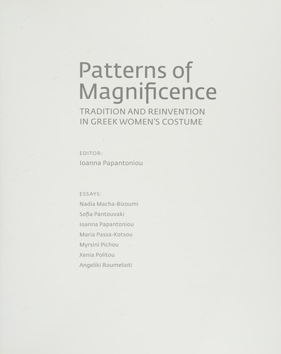 Cover for Patterns of magnificence
