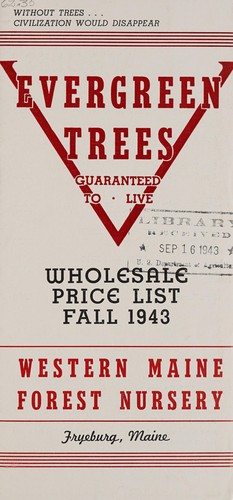 Cover for Evergreen trees guaranteed to live