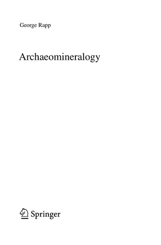 Cover for Archaeomineralogy